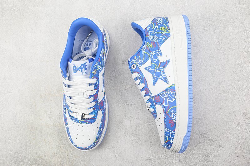 Medicom Toy Bearbrick x A Bathing Ape Bape Sta "Camo Blue" фото № 6