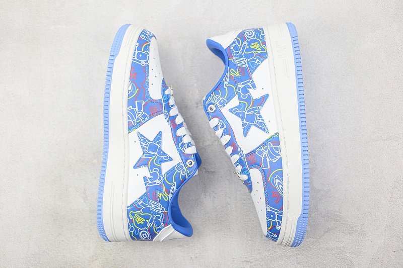 Medicom Toy Bearbrick x A Bathing Ape Bape Sta "Camo Blue" фото № 7