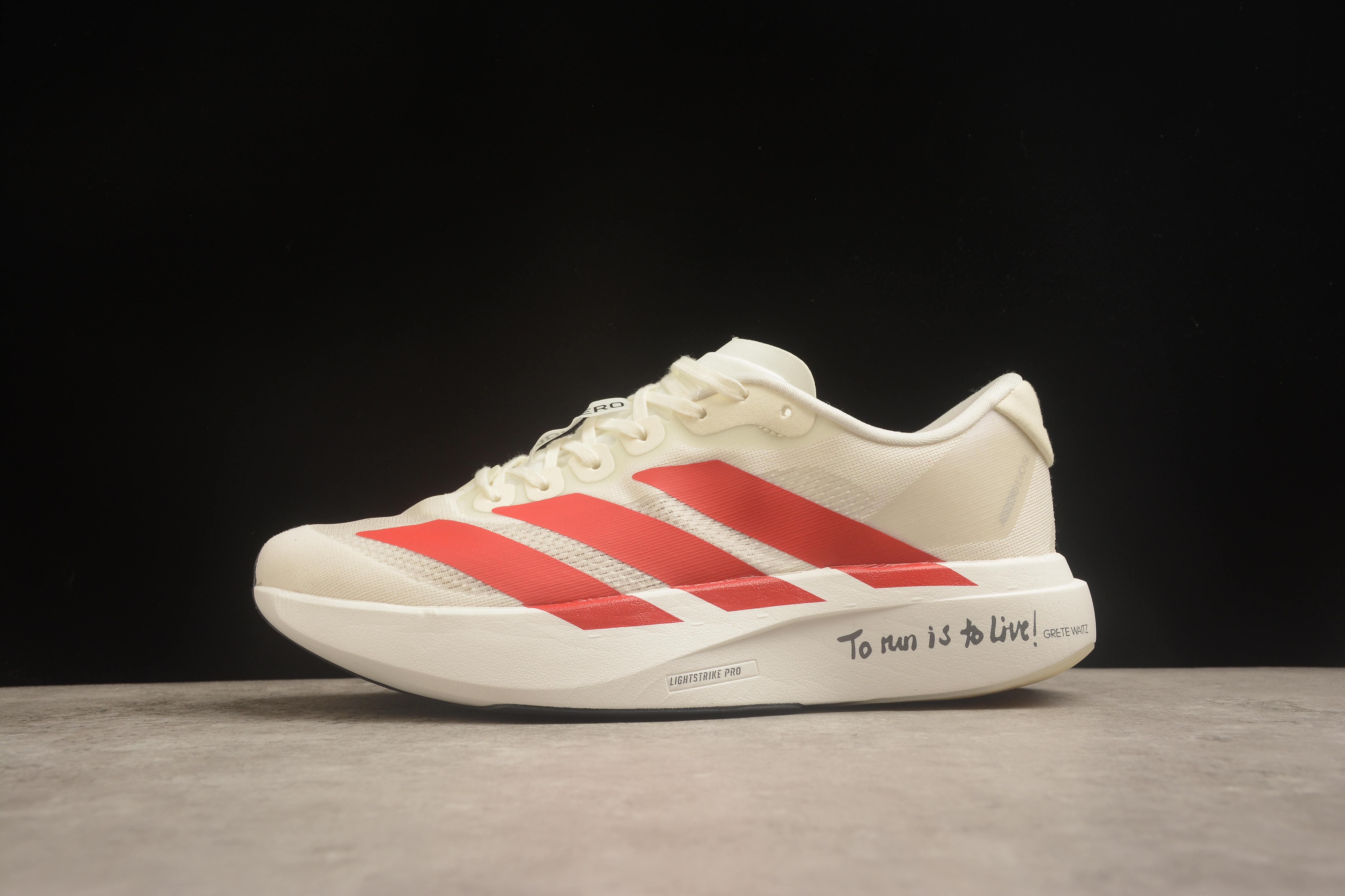 adidas Adizero Evo SL "Wonder White/Lucid Red" фото № 2