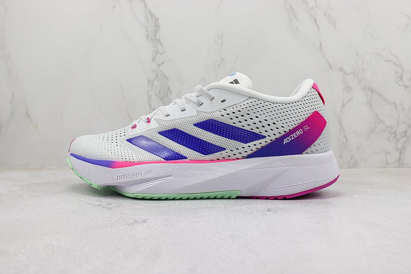 Adidas Adizero SL "White Lucid Blue Fuchsia" фото № 2