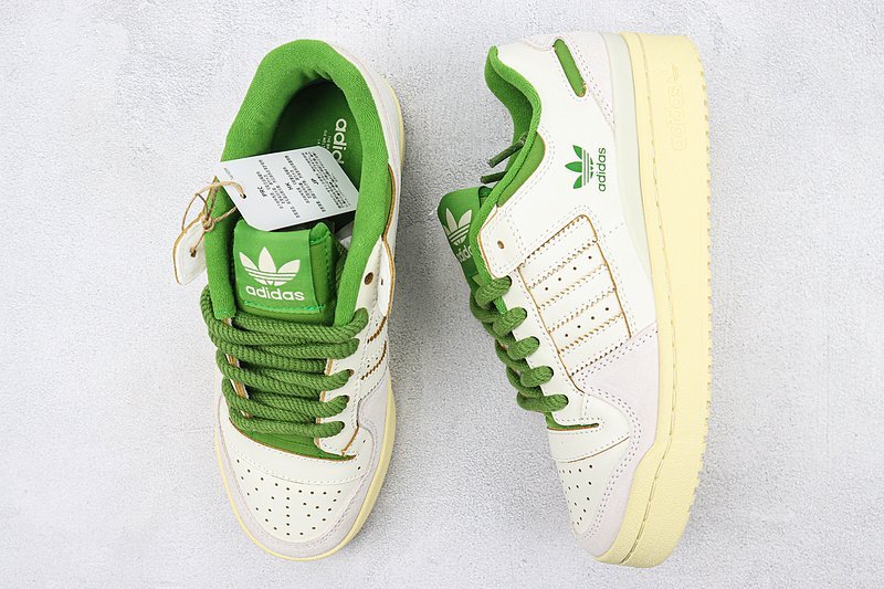 Adidas Forum 84 Low "White/Green" фото № 7