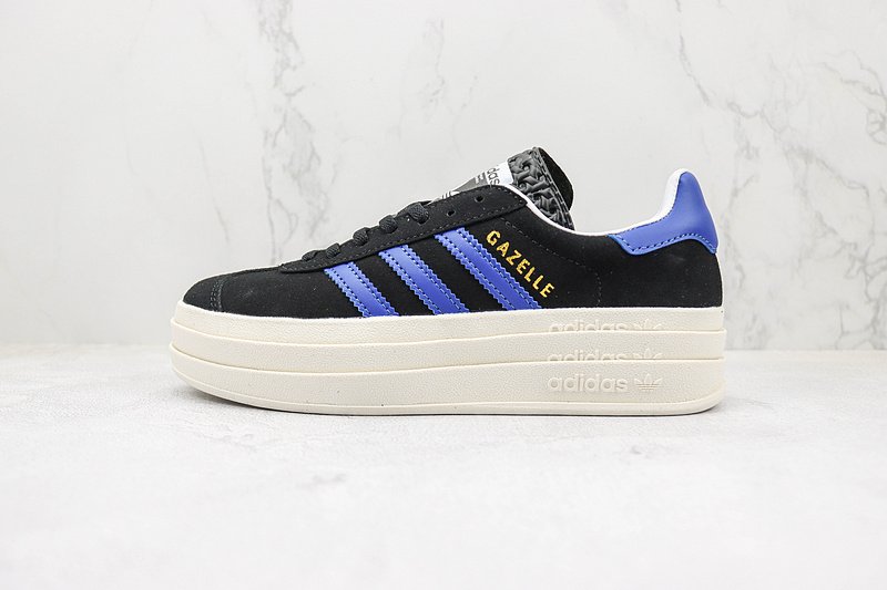 Adidas Gazelle Bold "Black/Lucid Blue" фото № 2