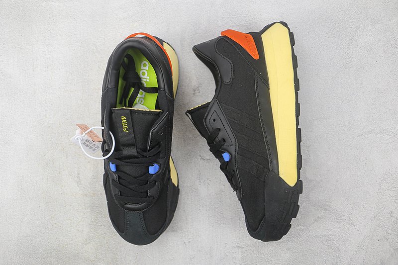 Adidas Neo Futro Mixr Lifestyle "Black/Yellow/Orange" фото № 6