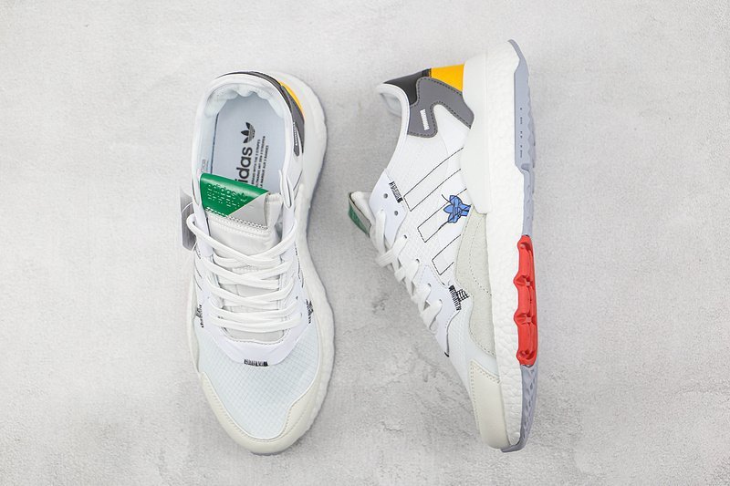 Adidas Nite Jogger Boost "Cloud White/Dark Grey/Core Black" фото № 7