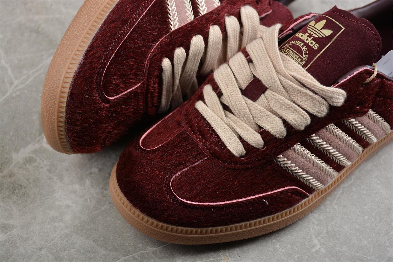 Adidas Samba OG "Maroon/Sand Strata/Pony" фото № 7