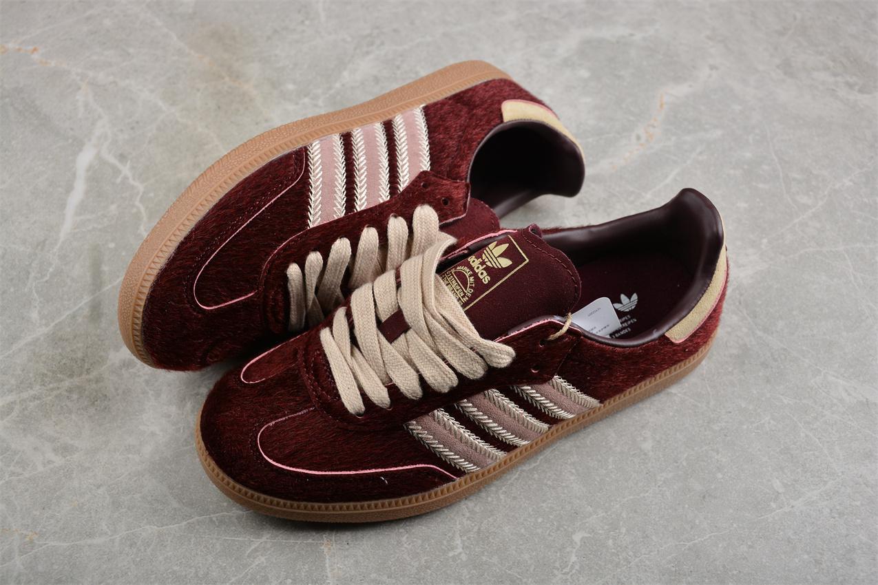 Adidas Samba OG "Maroon/Sand Strata/Pony" фото № 6