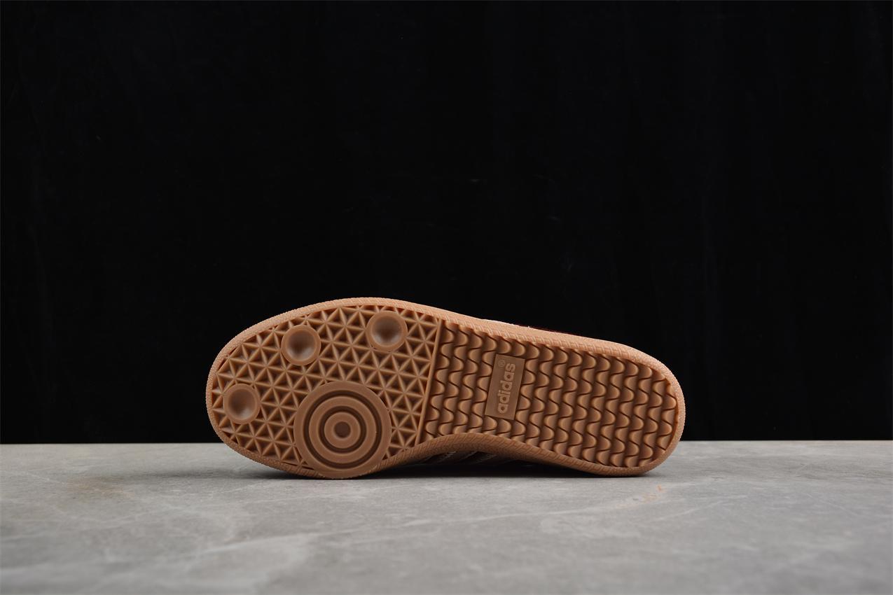 Adidas Samba OG "Maroon/Sand Strata/Pony" фото № 4