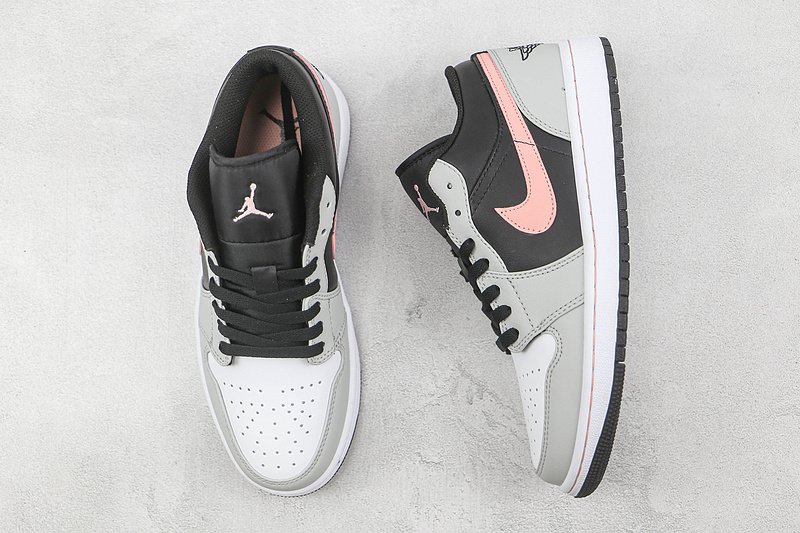 Air Jordan 1 Low "Black/Grey/Pink" фото № 6