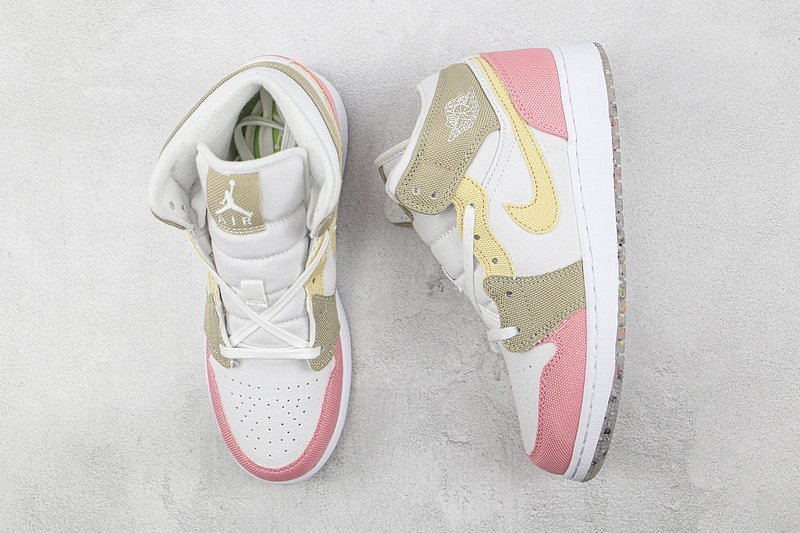 Air Jordan 1 Mid GS "Pastel Vivid Green Grind" фото № 6