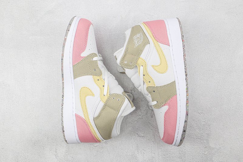 Air Jordan 1 Mid GS "Pastel Vivid Green Grind" фото № 7