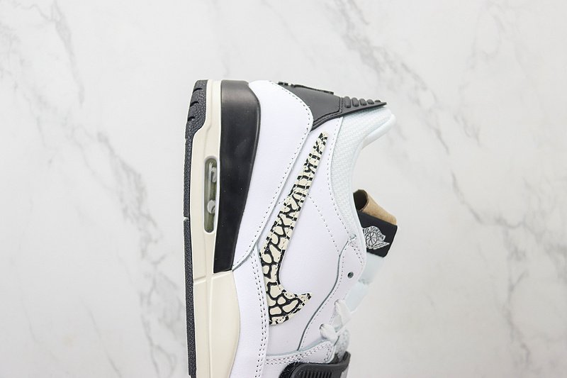 Air Jordan 1 Low "White/Black/Print Swoosh" фото № 5