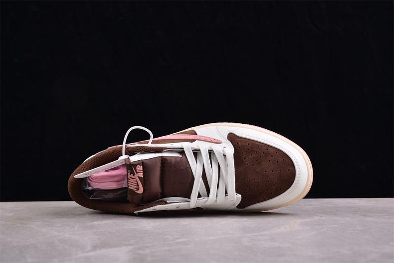 Travis Scott x Air Jordan 1 Low "Dark Pony/Pink Oxford" фото № 6