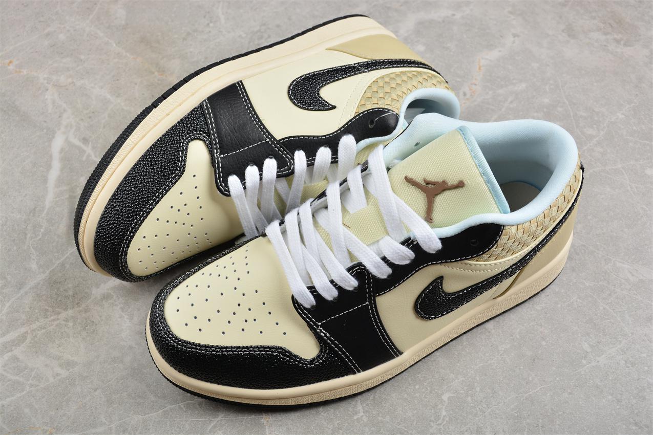 Air Jordan 1 Low SE "Coconut Milk Black Muslin" фото № 3