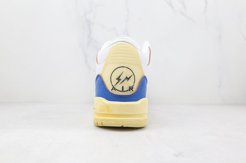 Air Jordan 3 Retro "White/Black/Blue/Yellow" фото № 9