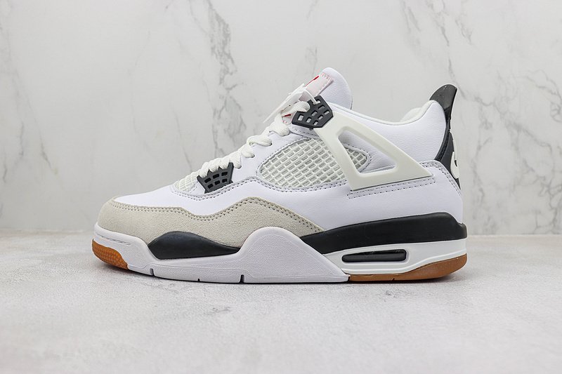 Air Jordan 4 "White/Beige/Black" фото № 2