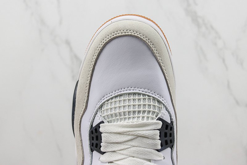 Air Jordan 4 "White/Beige/Black" фото № 4
