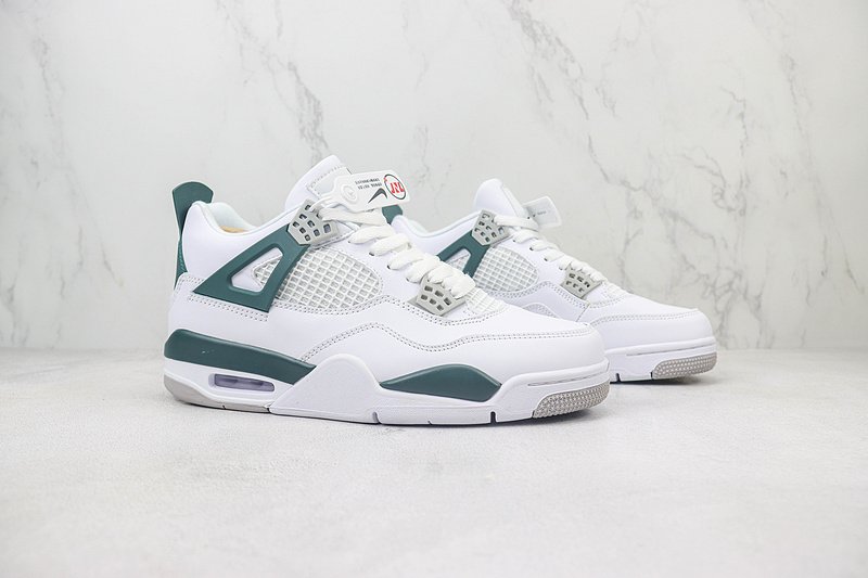 Air Jordan 4 "White/Pine Green/Grey Foot" фото № 6