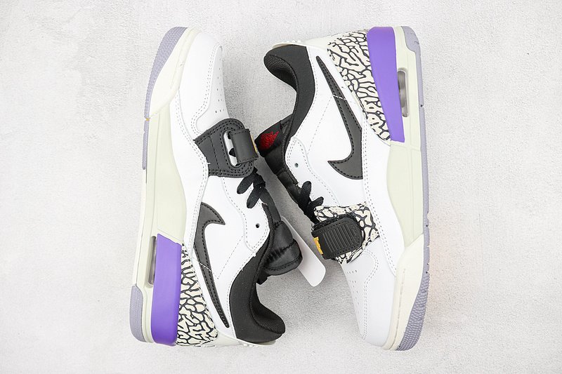 Air Jordan Legacy 312 Low GS "Lakers White/Black" фото № 7