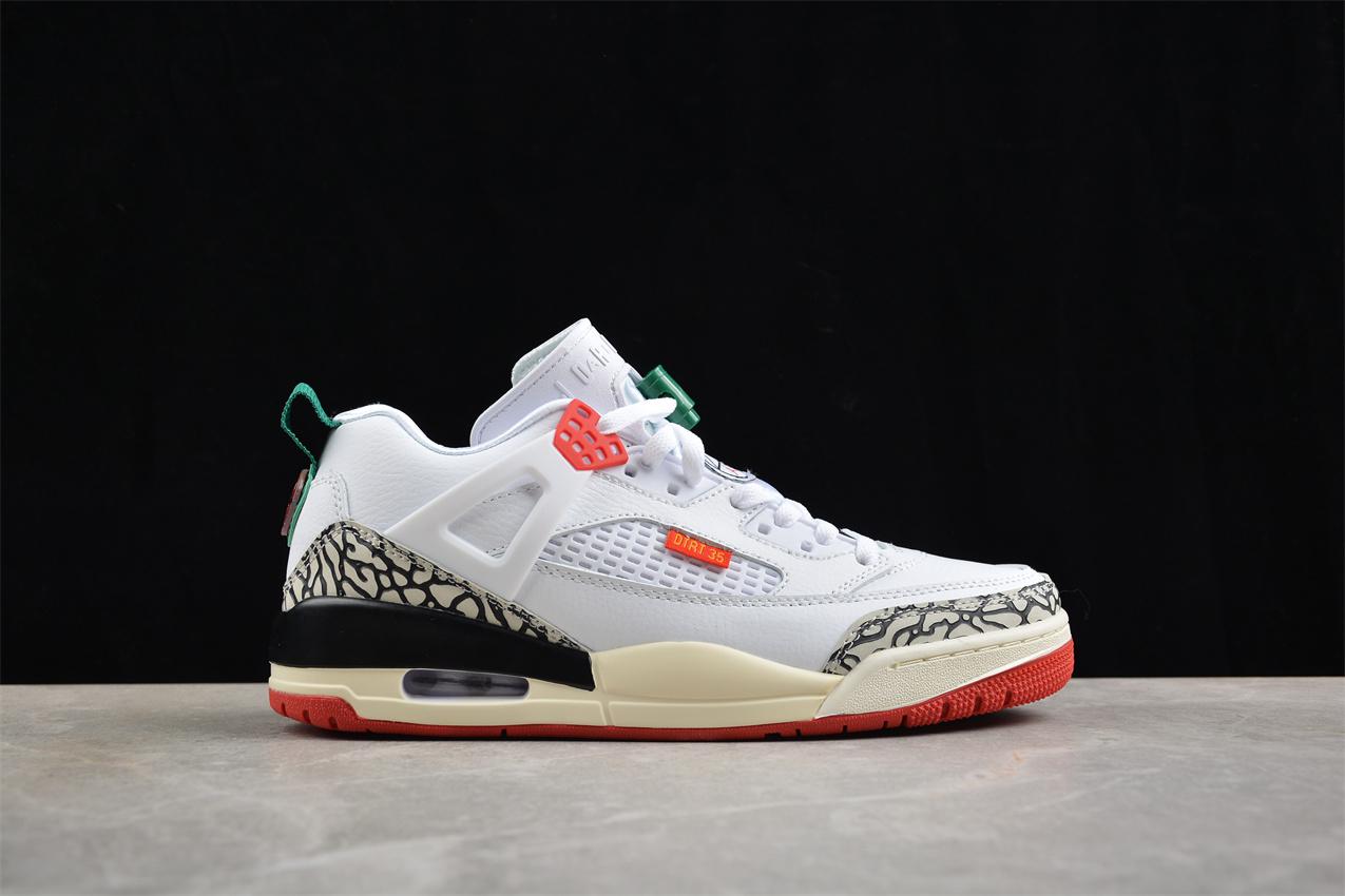 Air Jordan Spizike "White/Red-Cement Grey" фото № 5