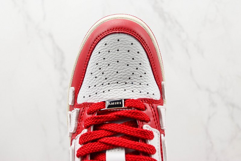 Amiri Skel Top Low "White/Red" фото № 4