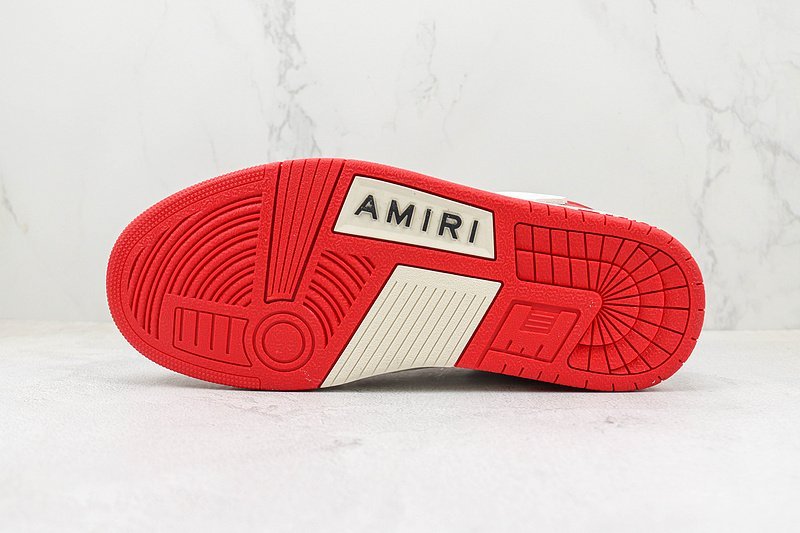 Amiri Skel Top Low "White/Red" фото № 8