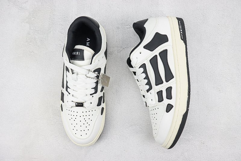 Amiri Skel Top Low "White/Black Bones" фото № 6