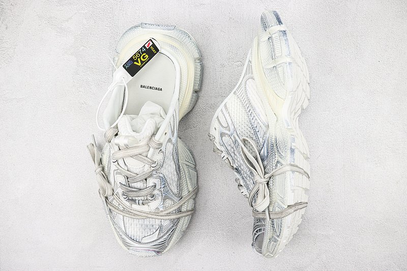 Balenciaga 3XL Mule "White/Silver/Old" фото № 7