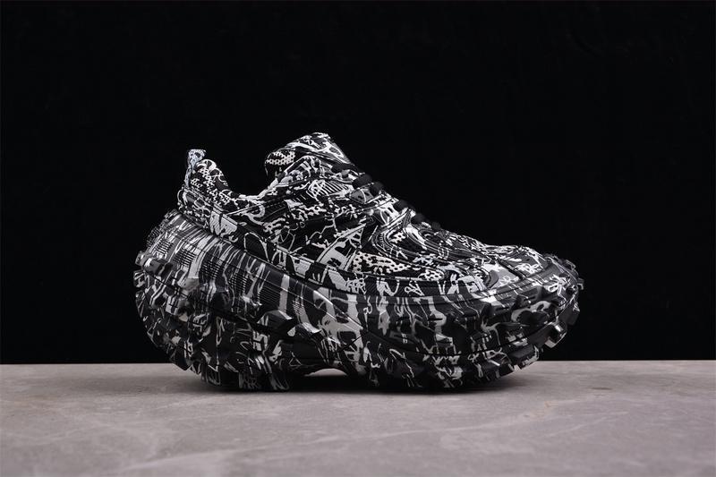 Balenciaga Defender Rubber Platform Sneakers "White/Black" фото № 2