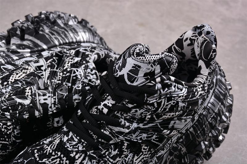 Balenciaga Defender Rubber Platform Sneakers "White/Black" фото № 9