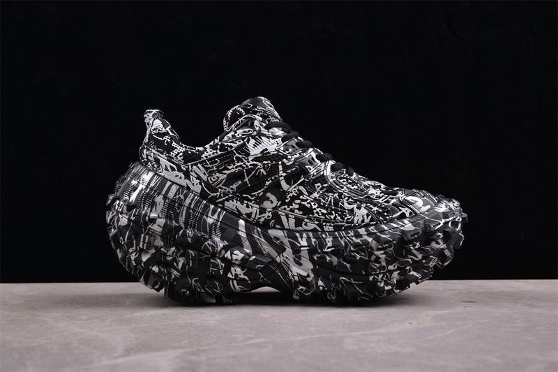 Balenciaga Defender Rubber Platform Sneakers "White/Black" фото № 5