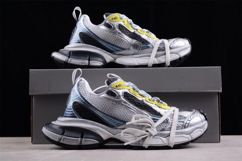 Balenciaga 3XL Sneaker "Worn-Out/White/Gray/Yellow" фото № 4