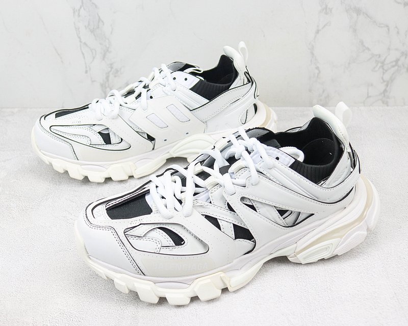 Balenciaga Track "Off White/Black" фото № 5