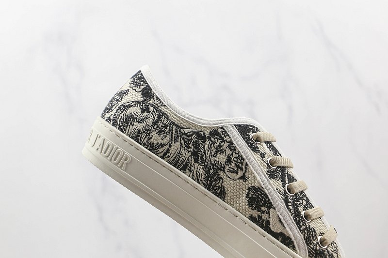 Dior Platform Sneaker "White/Black" фото № 4