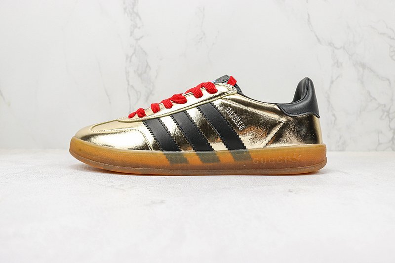 Adidas x Gucci Gazelle "Gold/Black/Beige" фото № 2