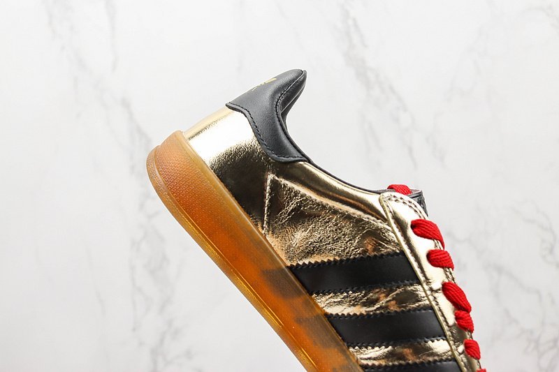 Adidas x Gucci Gazelle "Gold/Black/Beige" фото № 3