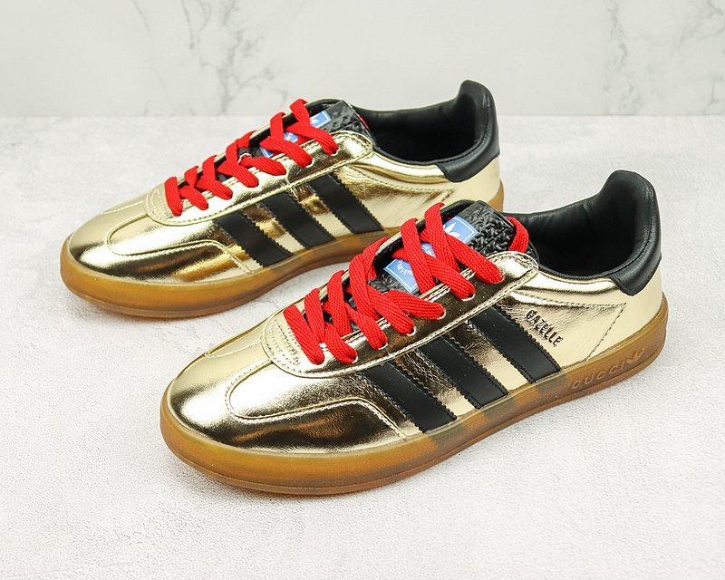 Adidas x Gucci Gazelle "Gold/Black/Beige" фото № 5