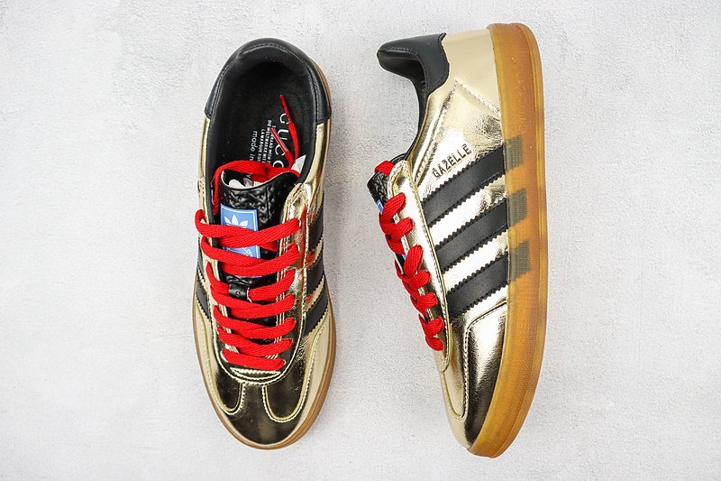 Adidas x Gucci Gazelle "Gold/Black/Beige" фото № 6
