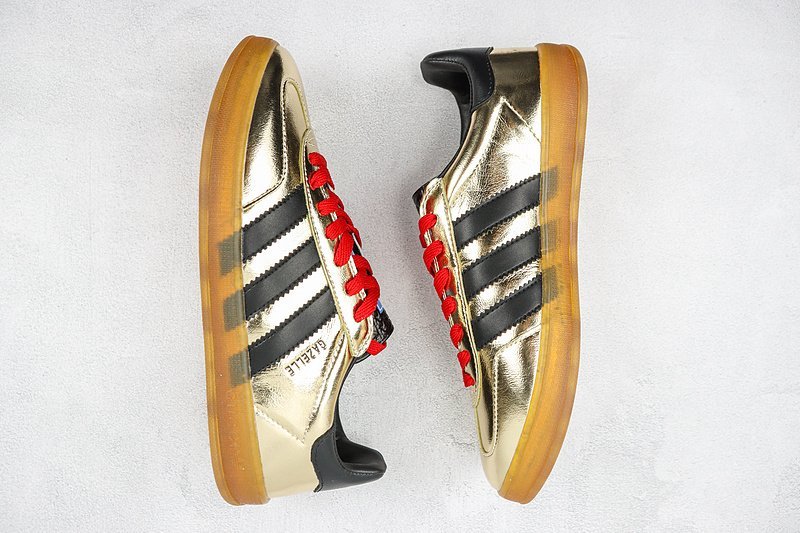 Adidas x Gucci Gazelle "Gold/Black/Beige" фото № 7