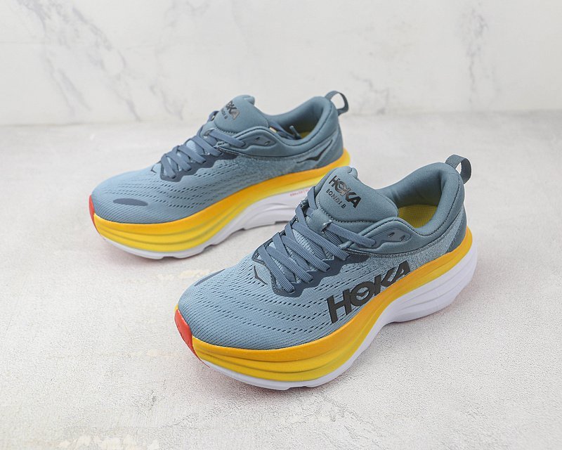 Hoka One One Running Bondi 8 "Blue/Yellow/White" фото № 5