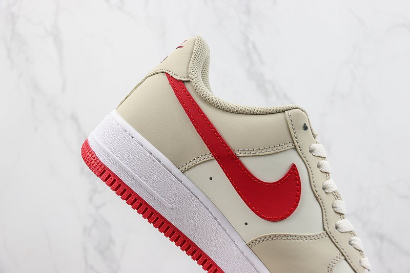 Louis Vuitton x Nike Air Force 1 Low "Beige/Red" фото № 3