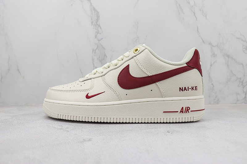 Nike Air Force 1 Low "NAI-KE Burugundy" фото № 2