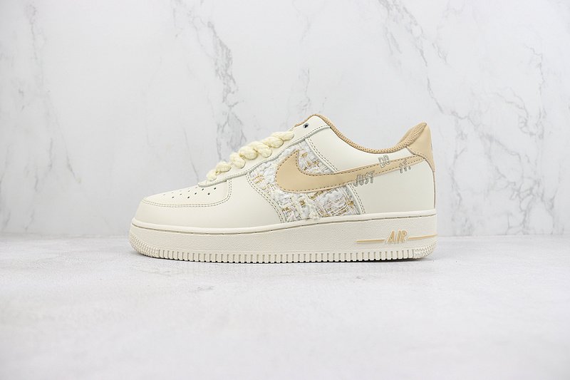 Nike Air Force 1 Low "White/Ivory Custom" фото № 2