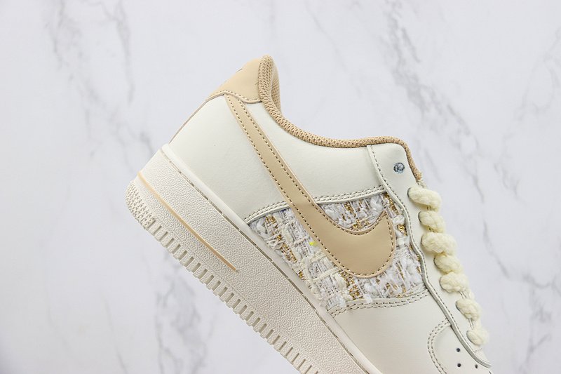 Nike Air Force 1 Low "White/Ivory Custom" фото № 3