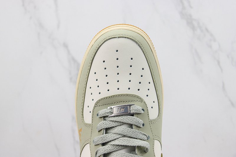 Louis Vuitton x Nike Air Force 1 Low "Pastel Green/Olive Green/White" фото № 4