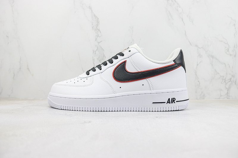 Nike Air Force 1 Low "White/Black/Red Circled" фото № 2