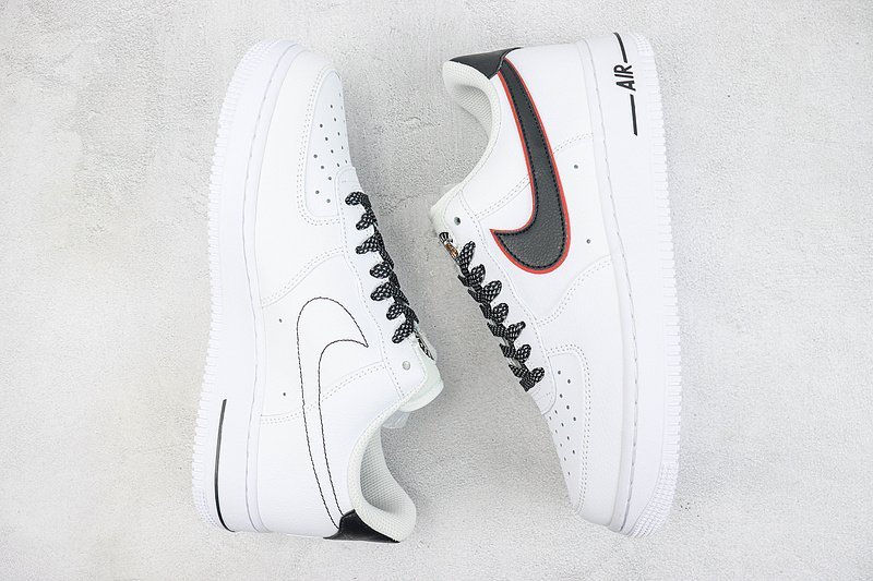 Nike Air Force 1 Low "White/Black/Red Circled" фото № 7