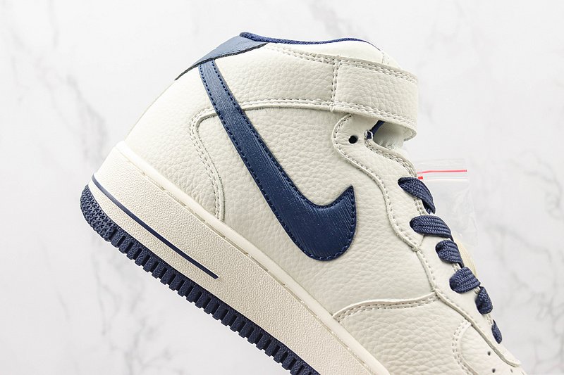 Nike Air Force 1 Mid "Wheat White/Navy Blue" фото № 3