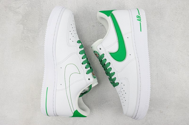 Nike Air Force 1 Low "White/Light Green/Silver Swoosh" фото № 7
