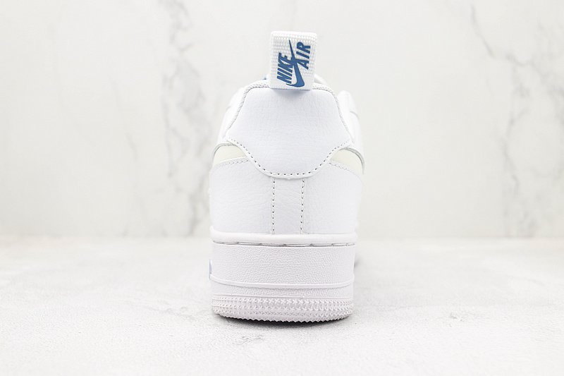 Nike Air Force 1 Low "White/Blue/Reflective Swoosh" фото № 9