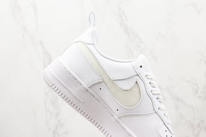 Nike Air Force 1 Low "White/Blue/Reflective Swoosh" фото № 3